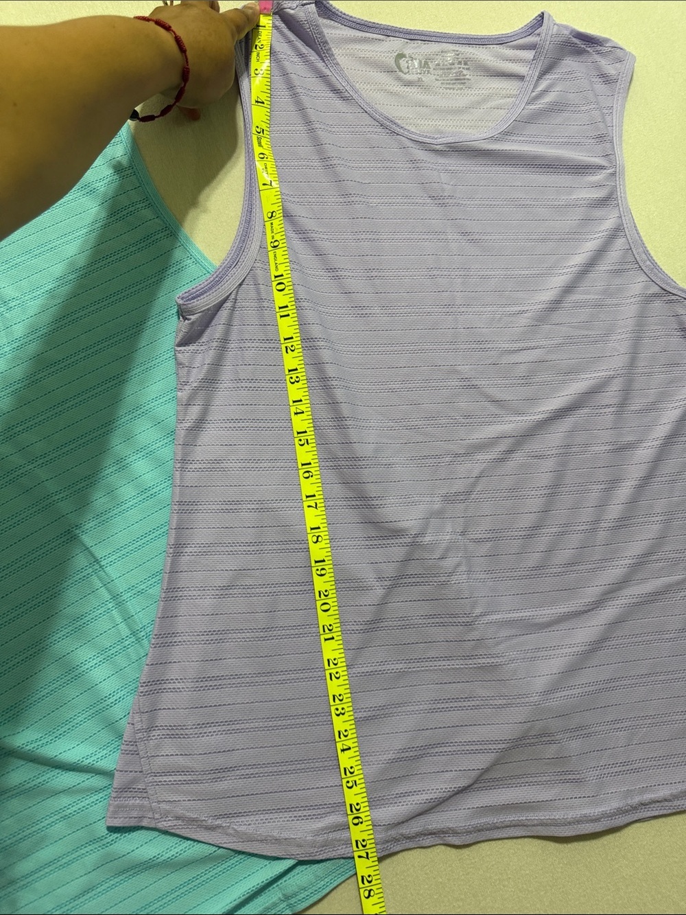 Zyia Teal And Lavender Performance Tank Tops Two-Pack View 4